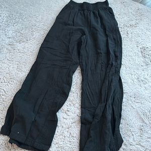 Black Aerie Flowy Pants